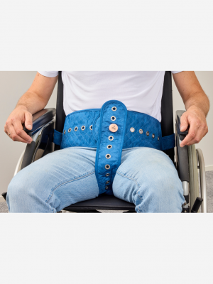 Ceinture abdominale + pelvien amovible fauteuil fermeture magnétique